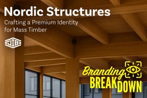 Modern mass timber building by Nordic Structures showcasing architectural design and premium branding in sustainable construction